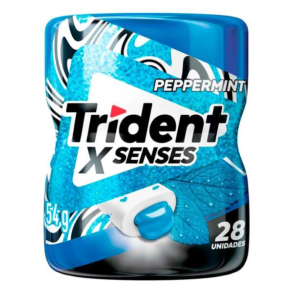 TRIDENT SENSES PEPPERMINT POTE 54G