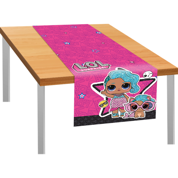 TRILHO DE MESA TECIDO 40X200CM BONECA  LOL UN REGINA