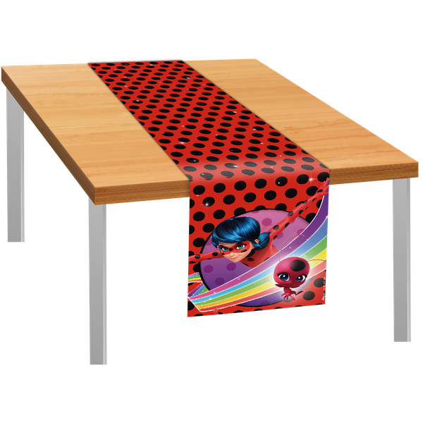 TRILHO DE MESA TECIDO 40X200CM LADYBUG UN REGINA