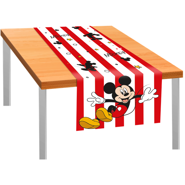 TRILHO DE MESA TECIDO 40X200CM MICKEY UN REGINA