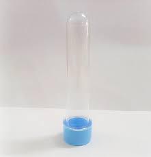 TUBETE 13CM AZUL BEBE 10UN QUALYPLAST
