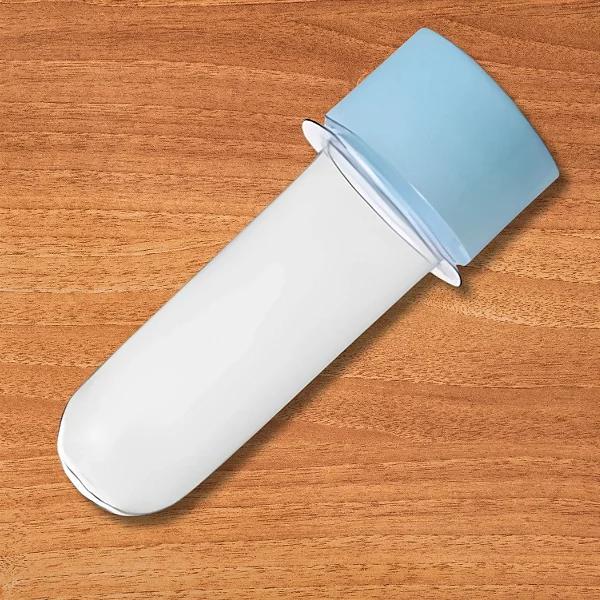 TUBETE 8CM AZUL BEBE 10UN QUALYPLAST