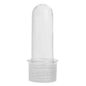 TUBETE 8CM TRANSPARENTE 10UN QUALYPLAST