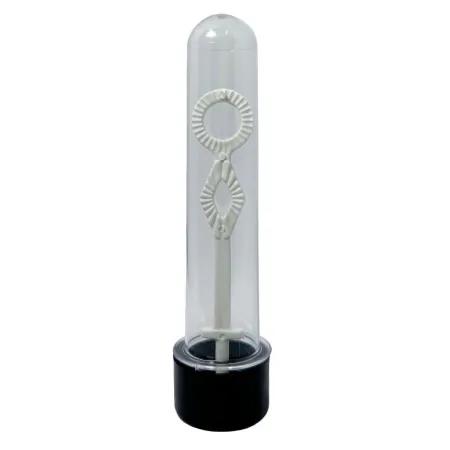 TUBETE PARA BOLHA DE SABAO 13CM PRETO 10UN QUALYPLAST