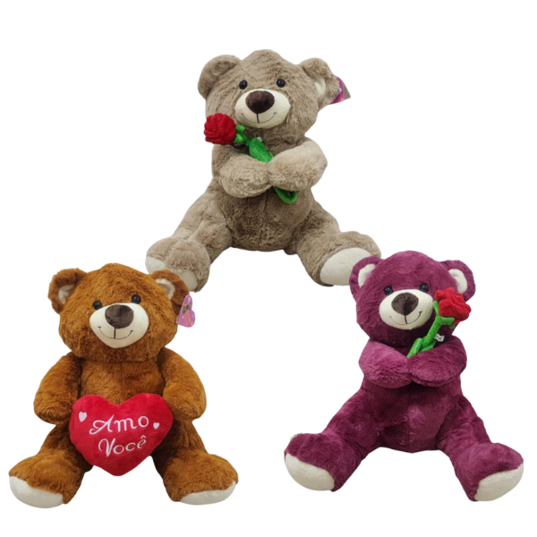 URSO DE PELUCIA COM LACO REF.CH1740 UN SUNN TOYS