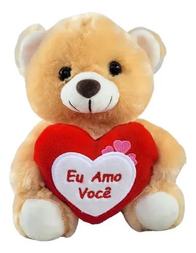 URSO PELUCIA COM CORACAO REF.FC2598 UN PRADO