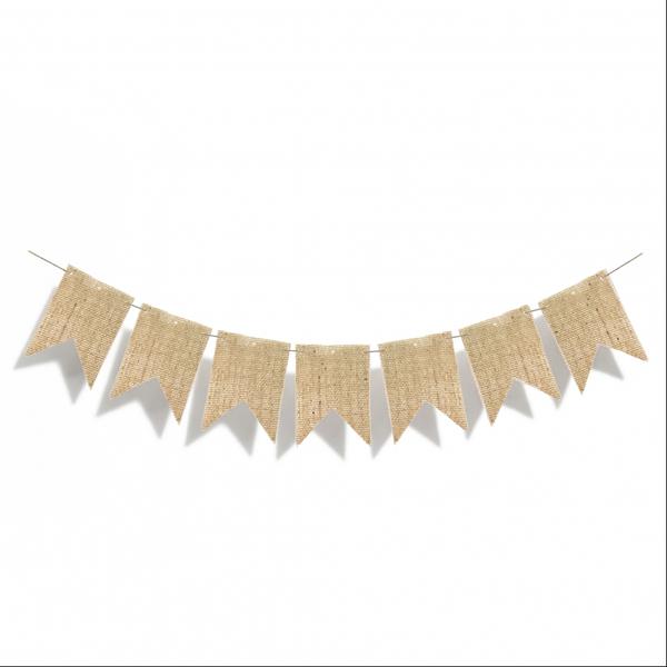 VARAL BANDEIRINHAS DE JUTA 15CMX98CM UN HALLEY