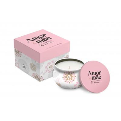 VELA AROMATICA CERA DE SOJA ESSENCIAS MAE MELHOR AMOR DO MUNDO UN