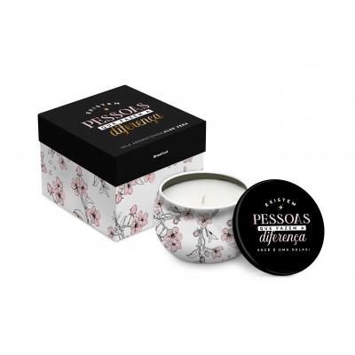 VELA AROMATICA CERA DE SOJA ESSENCIAS PESSOAS QUE FAZEM A DIFERENCA UN