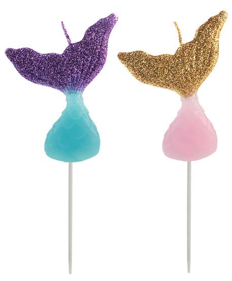 VELA CAUDA SEREIA COM GLITTER 02UN SILVER
