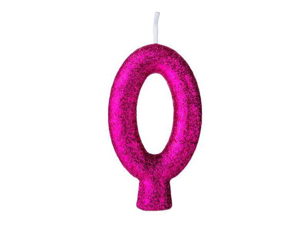 VELA CINTILANTE GLITTER Nº0 PINK REGINA