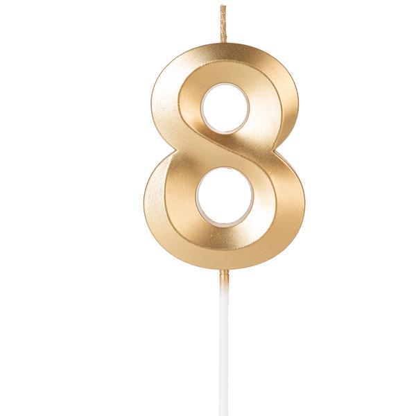 VELA DESIGN DOURADA Nº8 UN SILVER