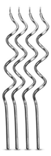 VELA ESPIRAL PRATEADA 4UN SILVER
