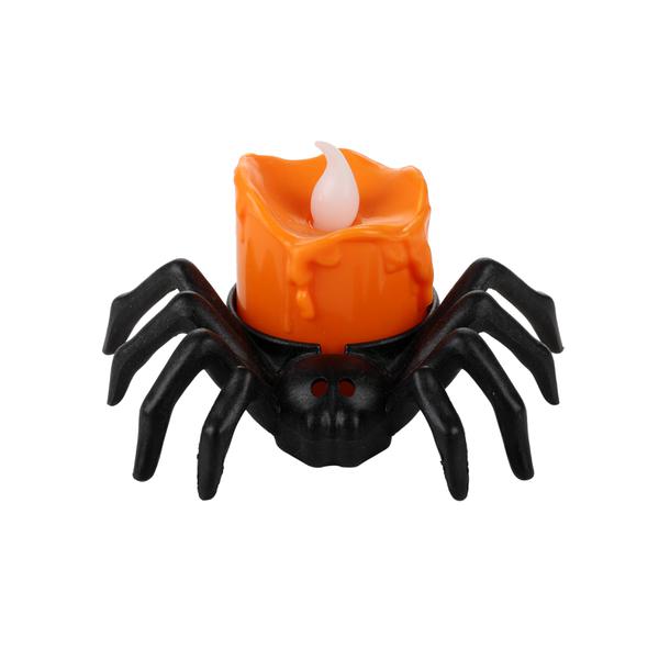 VELA LED ARANHA HALLOWEEN MOD. H335 UN SILVER