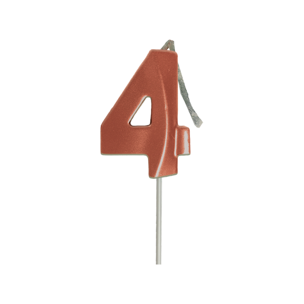 VELA MINI SLIM METALLIC COBRE Nº4 UN FESTCOLOR