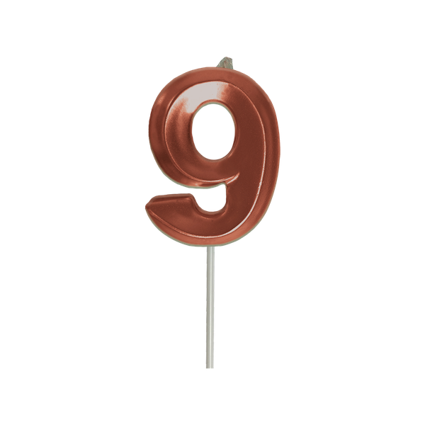 VELA MINI SLIM METALLIC COBRE Nº9 UN FESTCOLOR