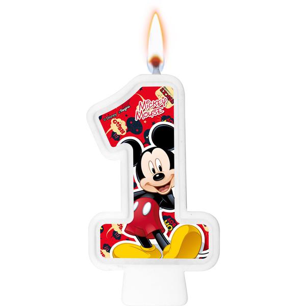 VELA NUMERAL Nº1 MICKEY UN REGINA