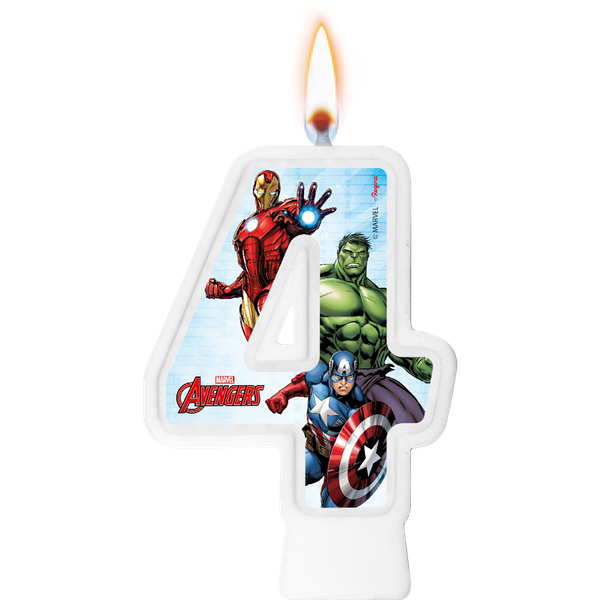 VELA NUMERAL Nº4 VINGADORES UN REGINA