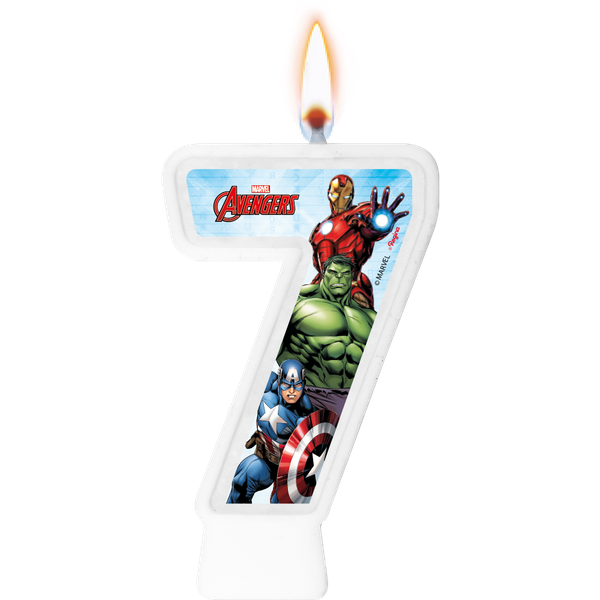 VELA NUMERAL Nº7 VINGADORES UN REGINA