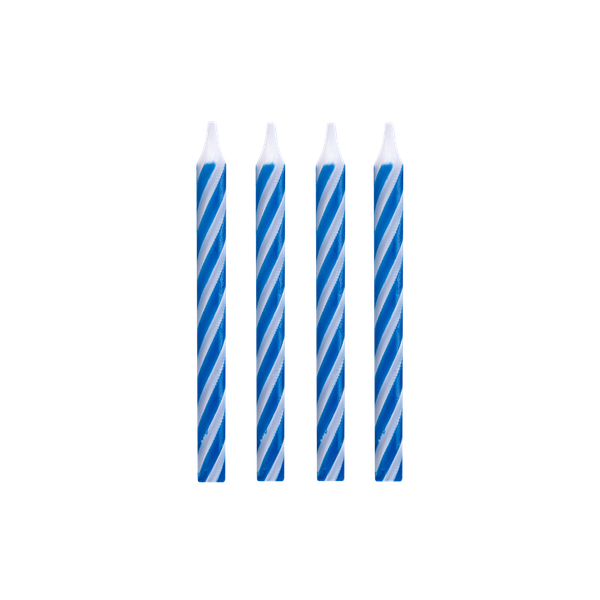 VELA PALITO AZUL ESPIRAL BRANCO/AZUL 10UN REGINA