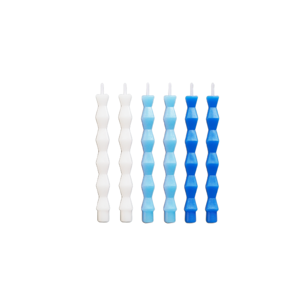 VELA PALITO BRANCA/AZUL 6UN SILVER