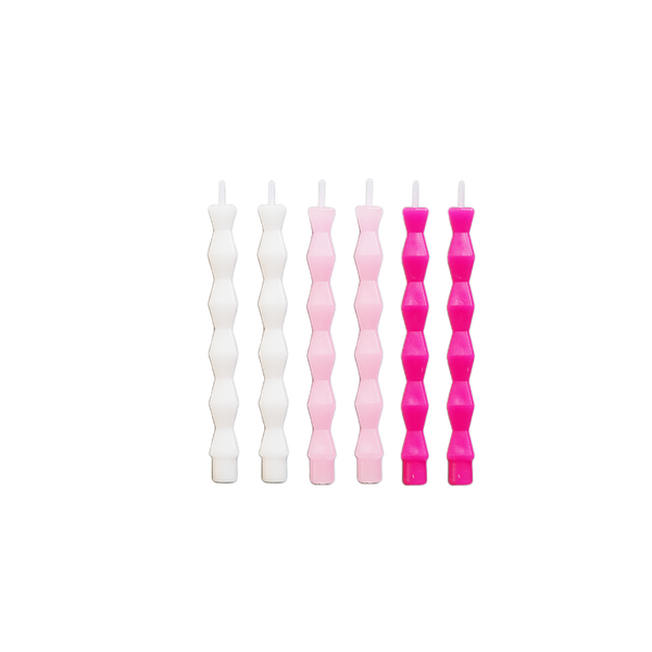 VELA PALITO BRANCA/ROSA 6UN SILVER
