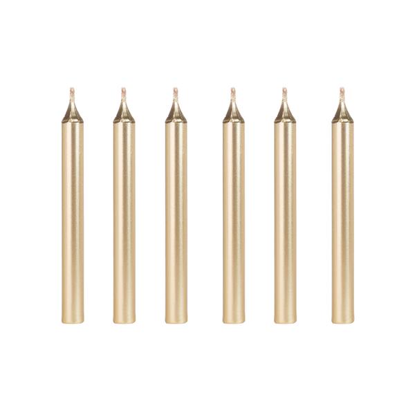 VELA PALITO DOURADA 6UN SILVER