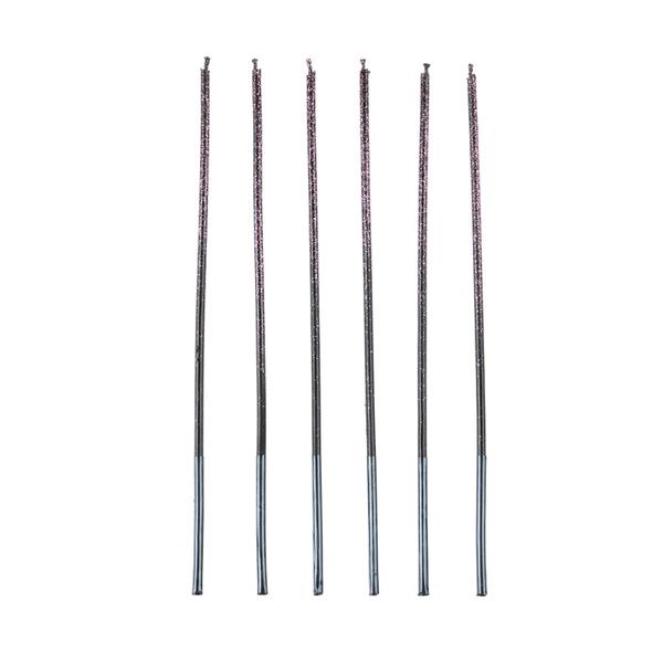 VELA PALITO GIGANTE ROSA COM GLITTER 17CM 6UN SILVER
