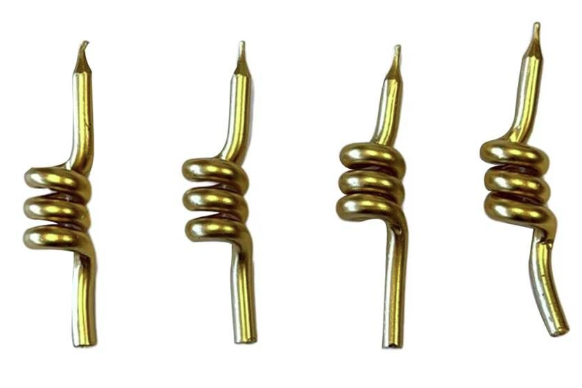 VELA PALITO TUBO OURO 04UN REGINA
