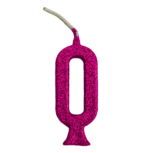 VELA PARABENS Nº0 GLITTER PINK UN REGINA