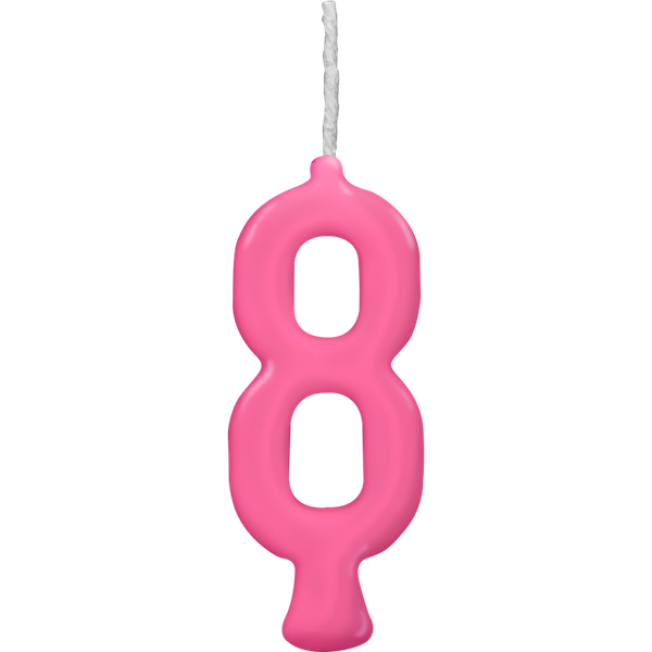VELA PARABENS Nº8 PINK UN REGINA