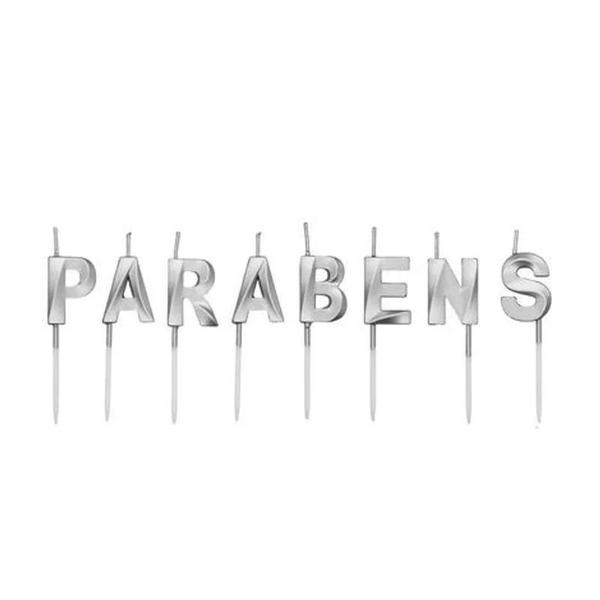 VELA PARABENS PRATA 8UN SILVER