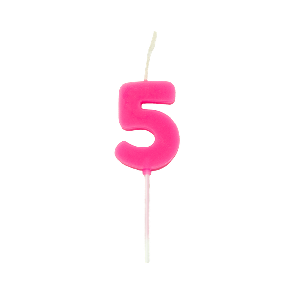 VELA PICK COLORS Nº5 PINK UN REGINA