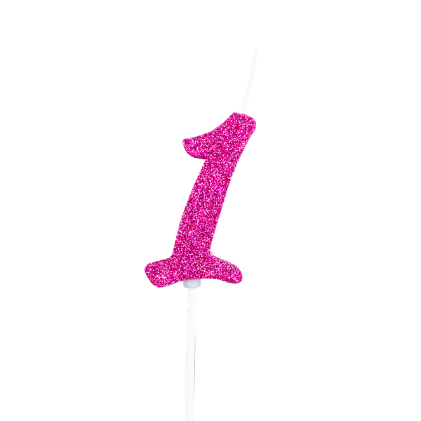 VELA PICK GLITTER Nº1 PINK UN REGINA