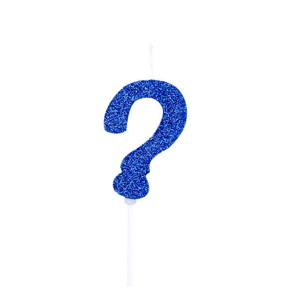 VELA PICK GLITTER Nº? AZUL UN REGINA