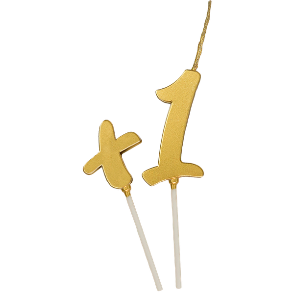 VELA PICK + UM METALIZADA OURO UN REGINA