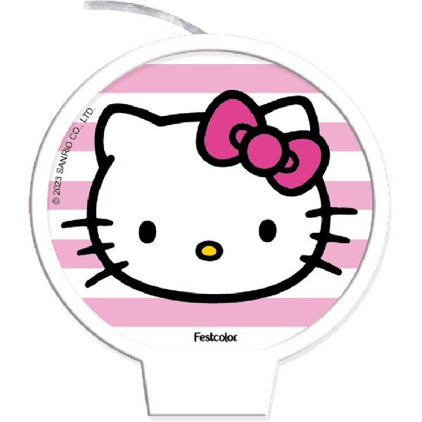 VELA PLANA HELLO KITTY ROSA FESTCOLOR