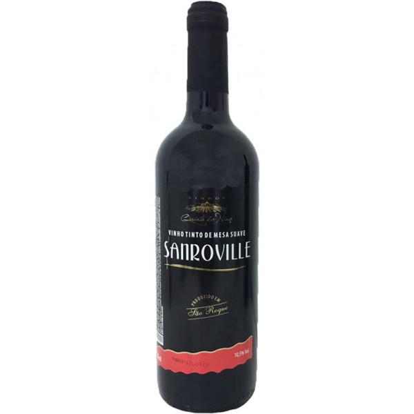 VINHO TINTO SUAVE SANROVILLE 750ML
