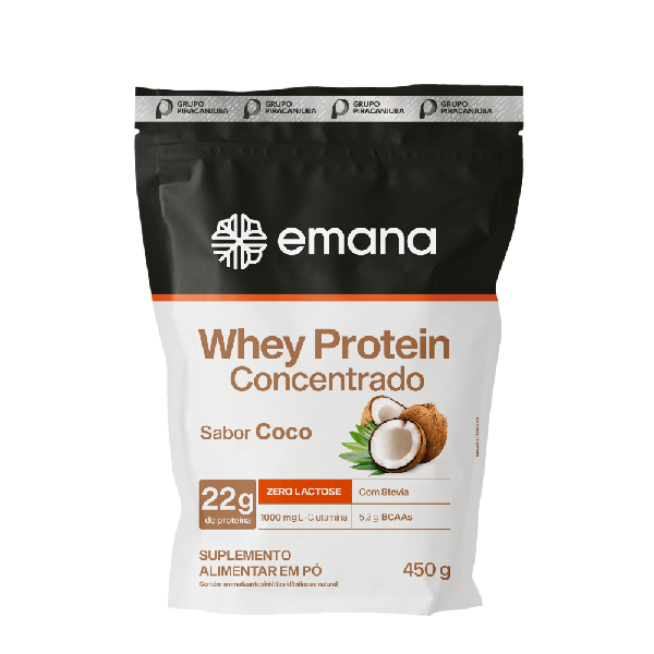 WHEY PROTEIN EM PO COCO 450G EMANA