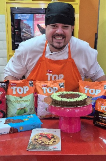 Torta de Pistache e Chocolate