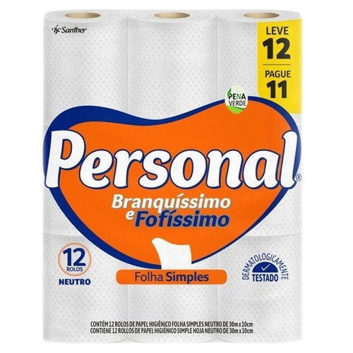 PAPEL HIGIENICO PERSONAL L12P11 30M