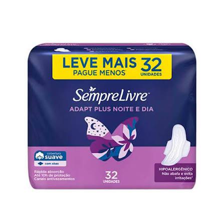 ABS S LIVRE ADAPT PLUS NOITE/DIA SUAVE C/AB 32UN