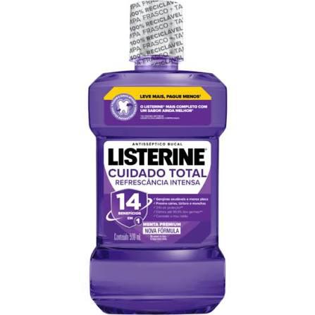 ANTISSEP BUCAL LISTERINE CUID TOTAL 500ML-PAI