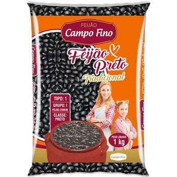 FEIJAO PRETO CAMPO FINO 1KG