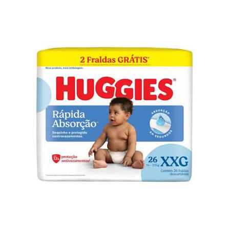 FRALDA DESC HUGGIES XXG 26UN GTS2UN