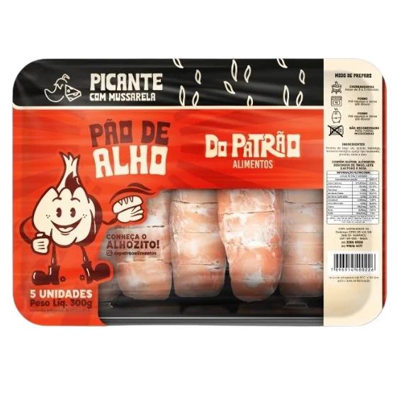 PAO DE ALHO DO PATRAO PICANTE C/MUS 300G