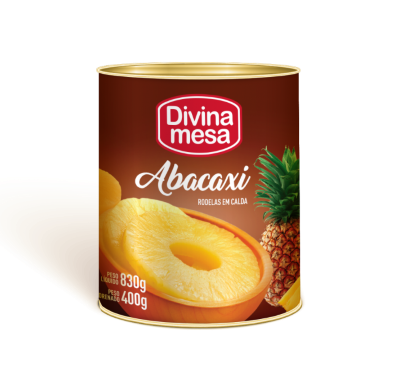 Abacaxi Em Calda 400g Rodelas Divina Mesa