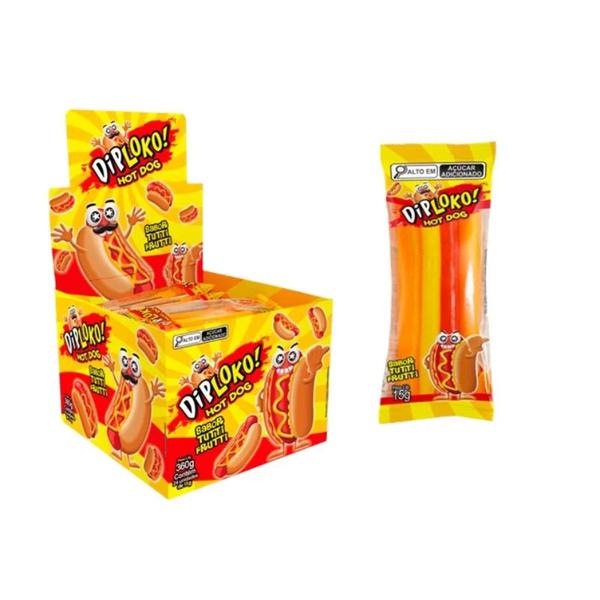 Bala De Gelatinas 15g Hot Dog Diploko