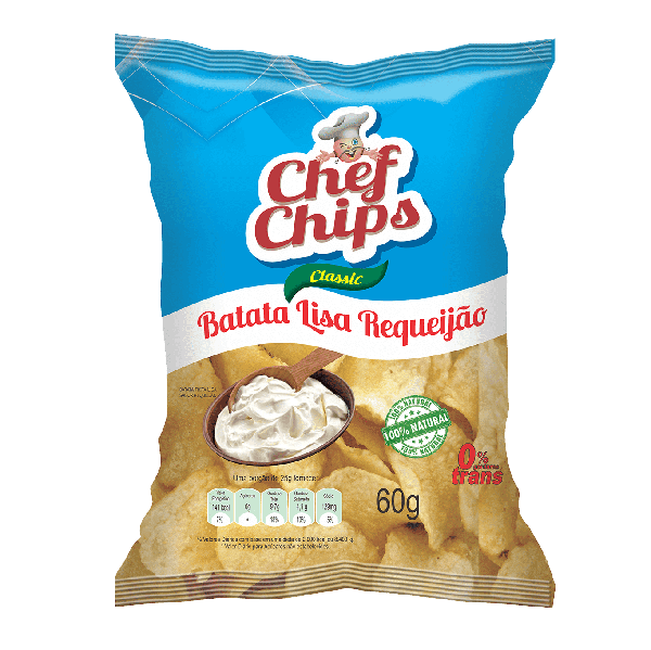 Batata Crisps 60g Requeijao Chef Chips