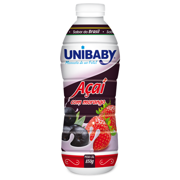 Bebida Lactea 800g Açaí C/ Morango Sabor do Brasil Unibaby